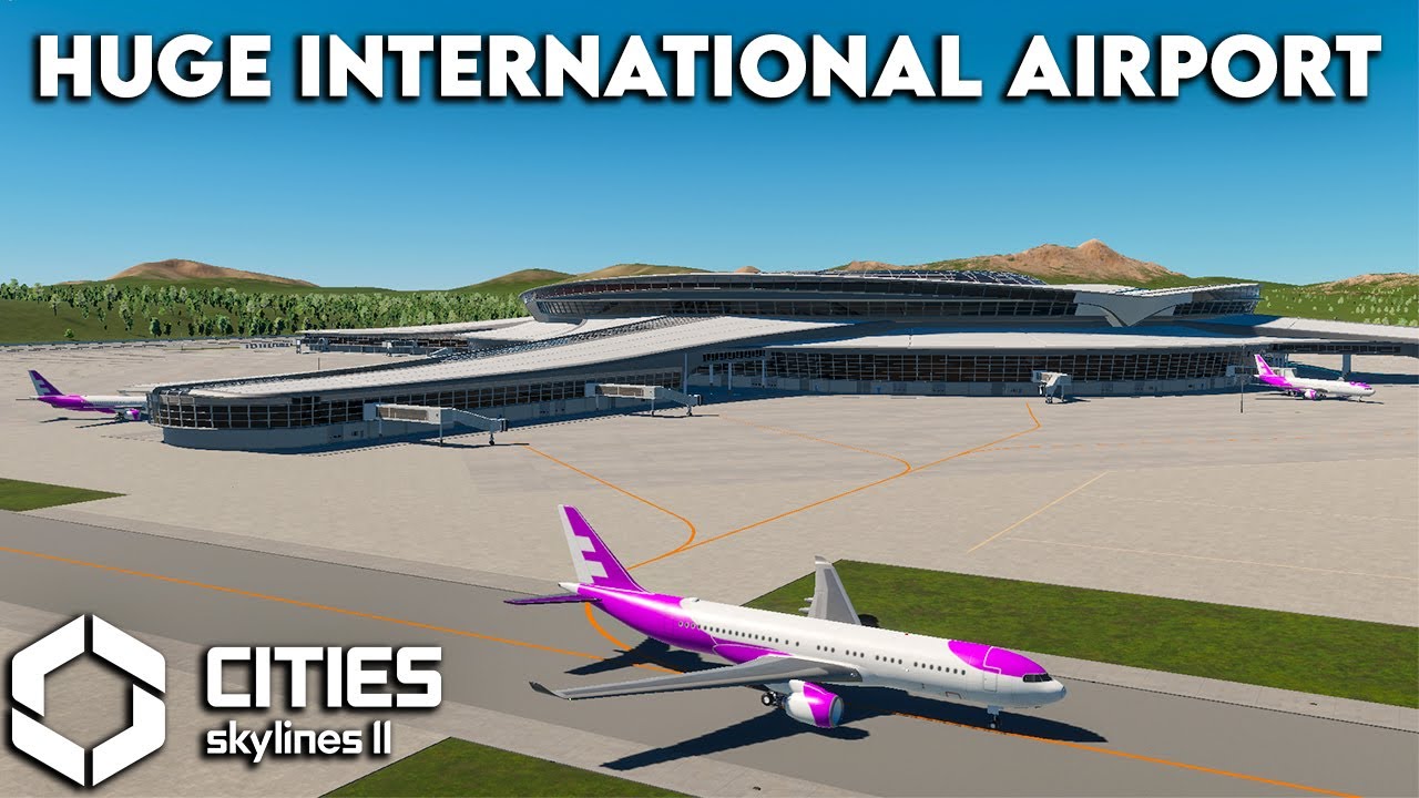 CITIES SKYLINES:2 GAMEPLAY - Building an Airport - Live from