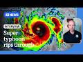 Super Typhoon Sinlaku the strongest storm this year, set to hit Guam | The World | ABC NEWS