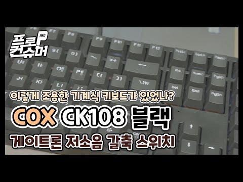 [리뷰] 기계식 키보드가 조용하다? COX CK108 블랙 저소음 갈축 스위치