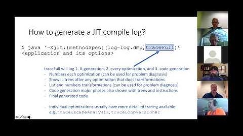 Eclipse OpenJ9 lightning talk: JIT compiler logs intro 2018-08-08