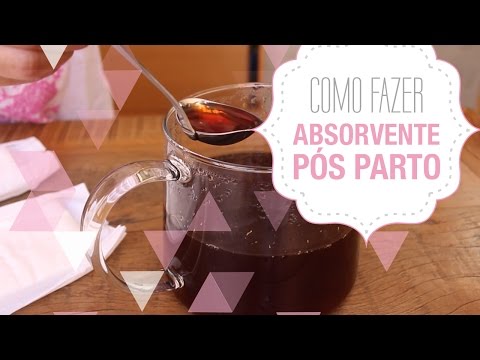 Vídeo: Absorventes pós-parto 