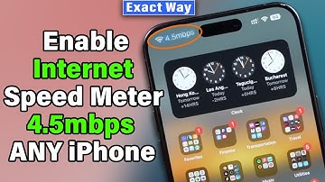 How To Enable Internet Speed Meter in iPhone 2025 | Get Internet Connection Speed Meter in iPhone