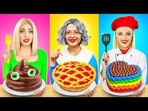 Ben vs Büyükanne Yemek Yapma Mücadelesi! RATATA’dan Gizli Pasta Süsleme Fikirleri