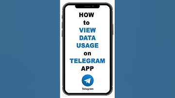 #how to View #datausage on #telegram App