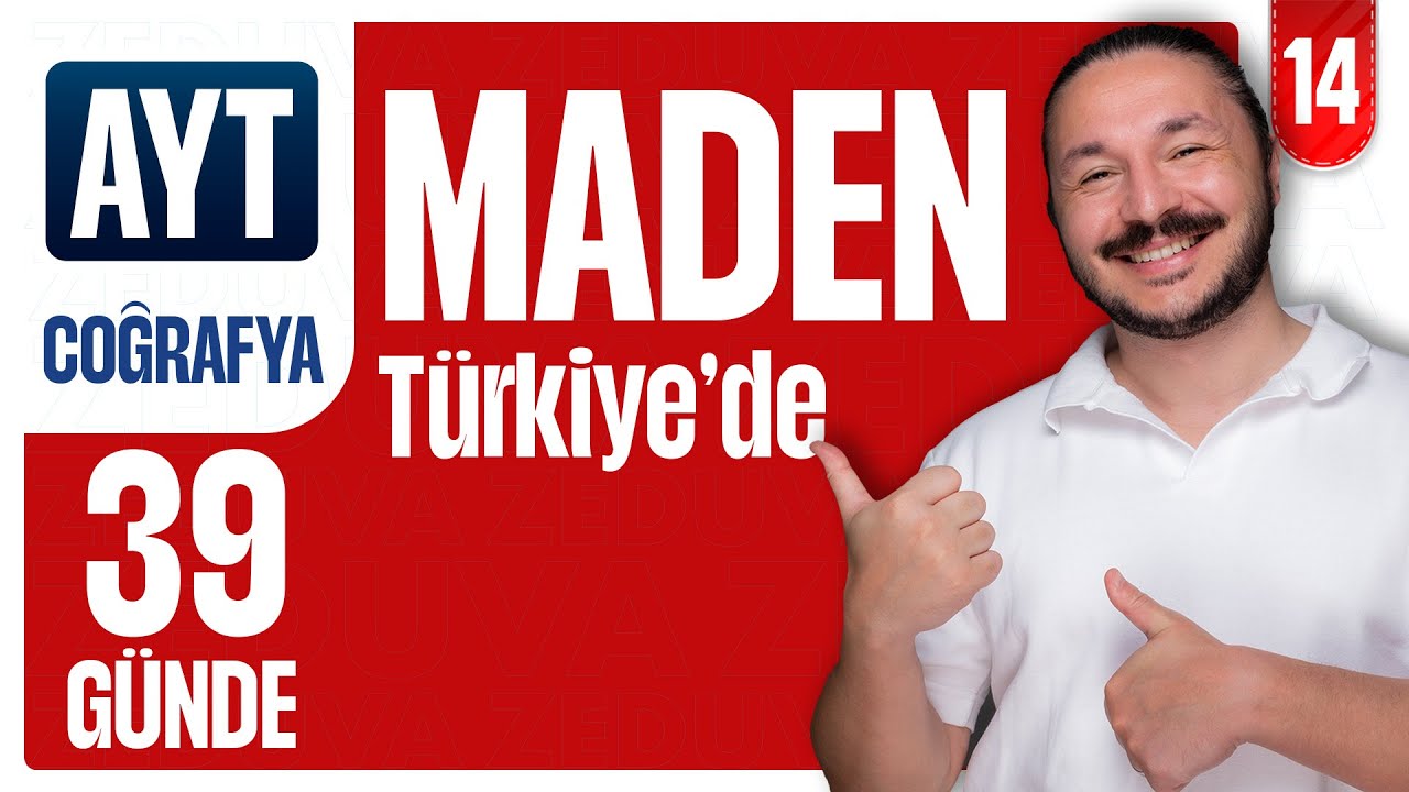 Türkiye'de Madenler soru çözümü | 39 GÜNDE AYT COĞRAFYA KAMPI 2026 | 11.sınıf coğrafya