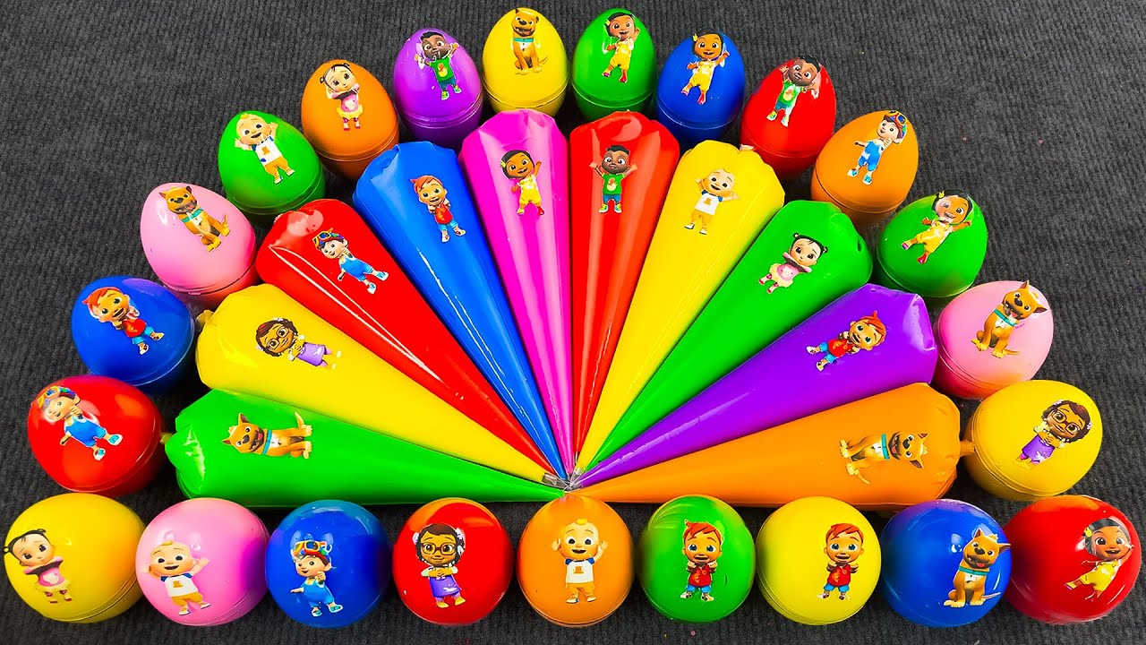 Cocomelon Slime 💫💖 JJ Jeni & Friends Make Cosmic Slime! Bebefinn Magic 🌈 ASMR