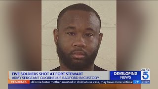 Active duty Army sergeant in custody after 5 soldiers shot at Fort Stewart