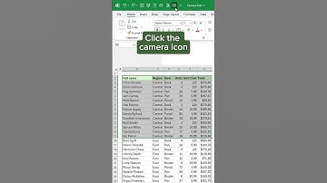 Camera Tool in Excel! #tutorial