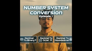 SEE Decimal to BINARY/OCTAL/HEXADECIMAL conversion made easy EP 1