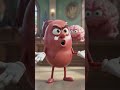 Liver vs Kidney vs Brain vs Khana 🤣 | Body Ka Sabse Bada Boss Kaun? | Funny Health Animation #shorts