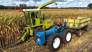 Das große Maishäckseln der Youngtimer Traktoren 5 Häcksler & 50 Abfahrer Maisernte Landwirtschaft