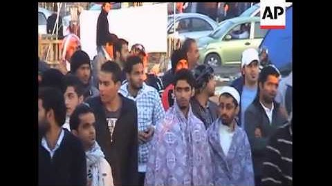 Anti-government protests continued in Bahrain