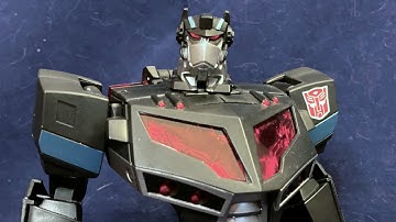 Shows Its Age But Still Fantastic - Animated TA-01 Black Optimus Prime