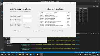 Timetable Management System v1.0 | Tkinter | Python