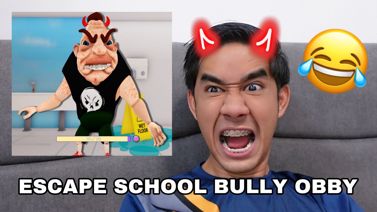 BERLAGAK PEMBUL1 SEKOLAH NI 😡 ESCAPE SCHOOL BULLY OBBY 😂