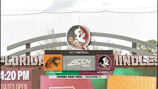 Florida A&M vs Florida State | 2-25-2026 | College Softball Full Game Replay