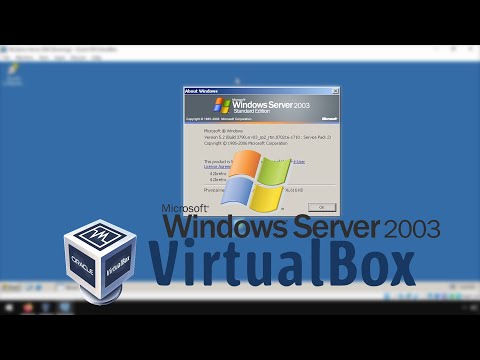 Running a Windows Server 2003 VM in Virtualbox