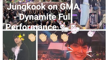 Jungkook on GMA - Dynamite Full Performanceლ(^o^ლ)(っ.❛ ᴗ ❛.)っ💜✨👏🏻 #bts #Jungkook#goodmorningamerica