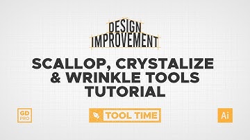 How the Scallop, Crystalize & Wrinkle Tools Work • Adobe Illustrator Tutorial