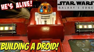 BUILDING A ASTROMECH DROID ! AT DROID DEPOT STAR WARS GALAXY'S EDGE 2019