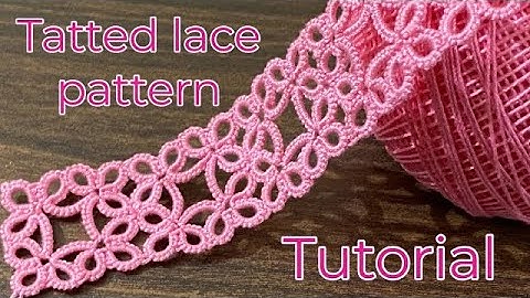 Tatting lace design tutorial ❤️shuttle tatting