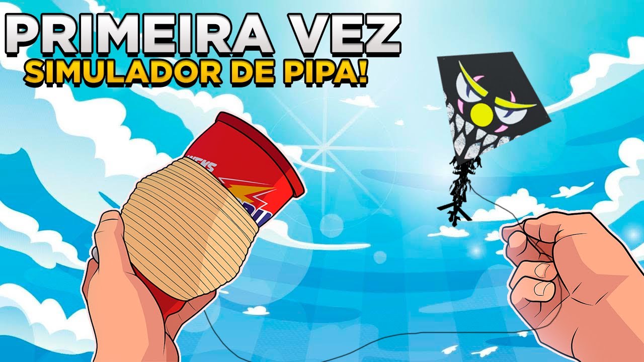 MINHA PRIMEIRA VEZ NO SIMULADOR DE PIPA REALISTA 🤯🪁