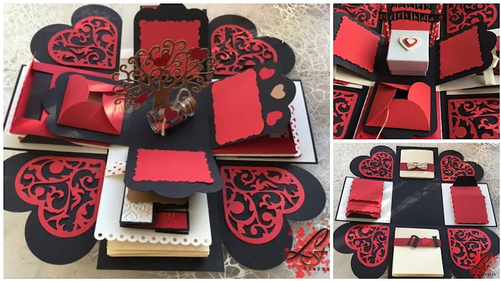 How to make Explosion box / DIY Valentine's Day Explosion Box /Explosion Box Tutorial