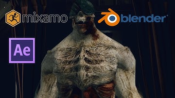 Mixamo, Blender, Adobe After Effects (TEST)