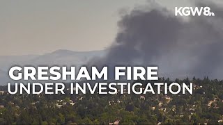 2-alarm fire at Gresham tire warehouse sends black plume over city