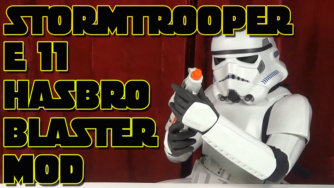 "STAR WARS STORMTROOPER E11 HASBRO BLASTER MOD MIT DOOPYDOOS KIT" -So wirds gemacht !
