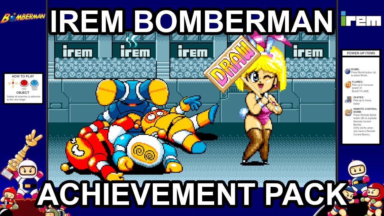 Bomberman (Arcade) achievement pack debut trailer YouTube