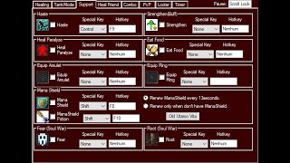 [Macro - Support] Tibia Global e Otserver - Haste, Heal Paralyze, Utamo Vita, Equip item e MAIS++