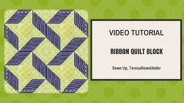 2-minute video tutorial: Ribbon quilt - quick and easy block