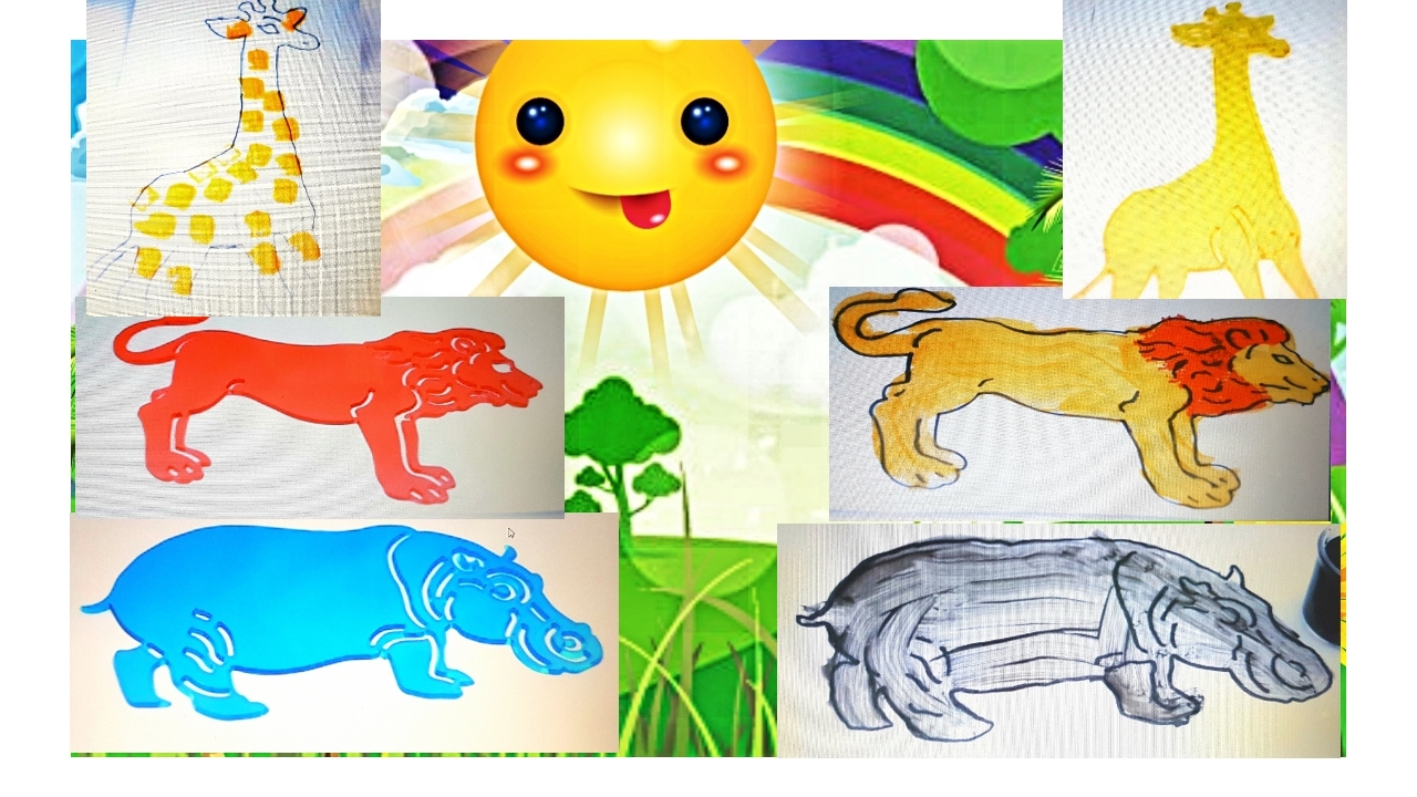 Jelly paint....easy draw and paint with jelly paint YouTube