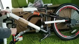 Unboxing assembly Mens Avigo Slyther 26 inch Mountain Bike bought from Toys"R"Us