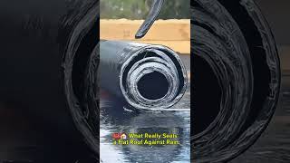 🧰🏠 What Really Seals a Flat Roof Against Rain! #asmr #workers #skills #construction #shorts