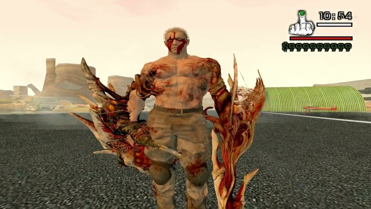 GTA San Andreas Resident Evil 4 Remake Jack Krauser Mod 