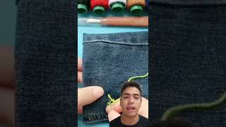 un doblillo de jeans estilo profesional #viralvideo