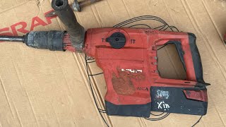 Test thử máy khoan bê tông hilti te60 avr atc chuyên cấy thép
