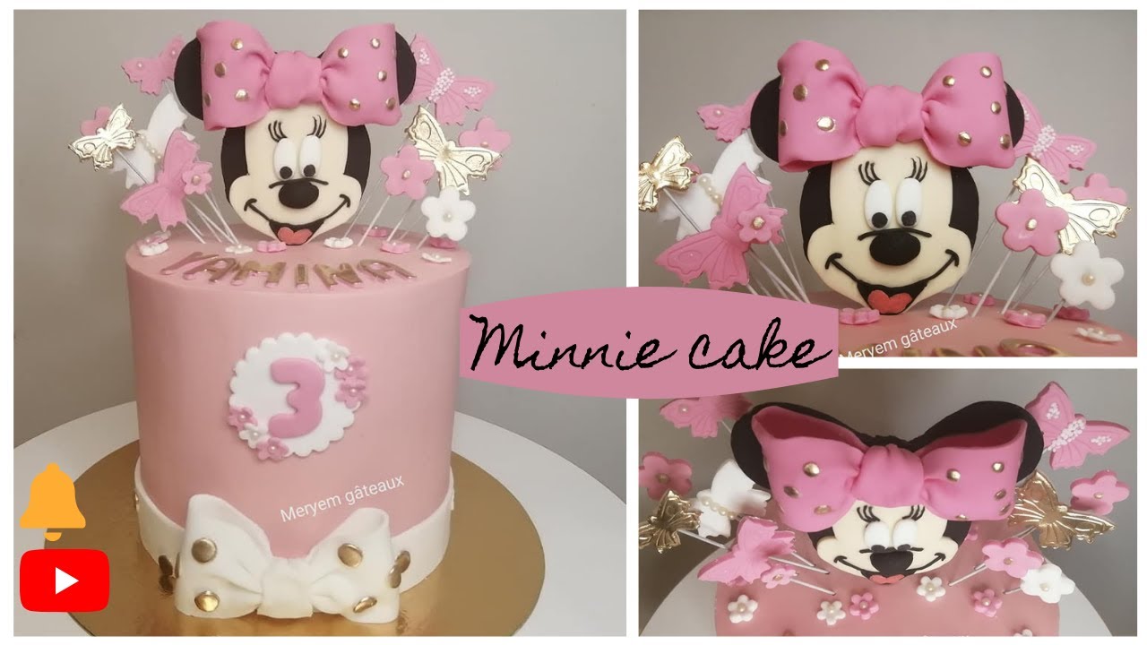 layer cake Minnie + emballage économique pour gâteau haut