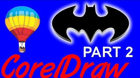Corel Draw Tips & Tricks 3D Looking BATMAN logo Part 2