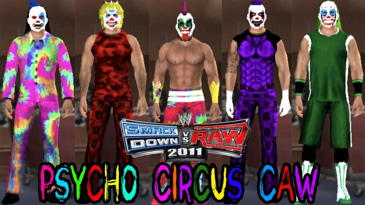 WWE SvR 2011 Psycho Circus (Psycho / Murder / Dave / Panic / Monster) CAW's PSP