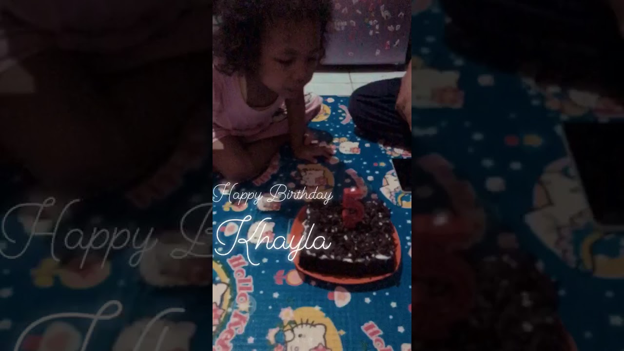 Telat Posting ultah Khayla Almira Maritza Minandar gagal tiup lilin