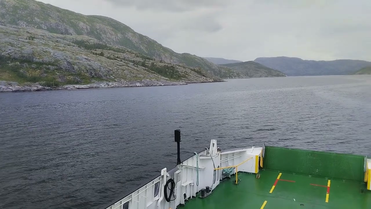 Прогулка до окрестных поселков на безплатном пароме. Часть 2. Мушëэн, Вефсн, Норвегия.