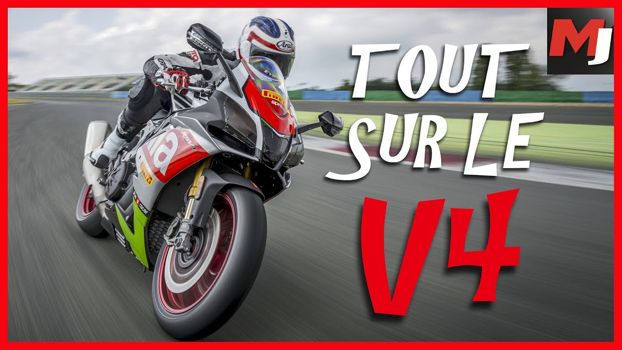 ESSAI Aprilia RSV4 RF  TUONO RR  tous les SECRETS du moteur V4