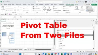 How to Make a Pivot Table From Two Different Files in Microsoft Excel! #msexcel #howto #tutorial