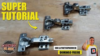 SUPER TUTORIAL SOBRE BISAGRAS CAZOLETA // TODO Y MUCHO MAS EN UN SOLO VIDEO // FT. DOMINGO FREIRE