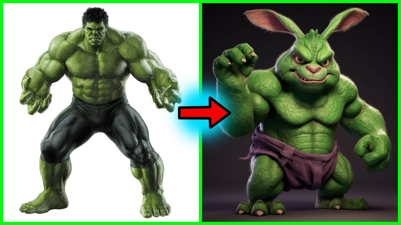 SUPERHEROES 🔥 but 🐰 RABBITS💥 All Characters (Marvel & DC) - YouTube