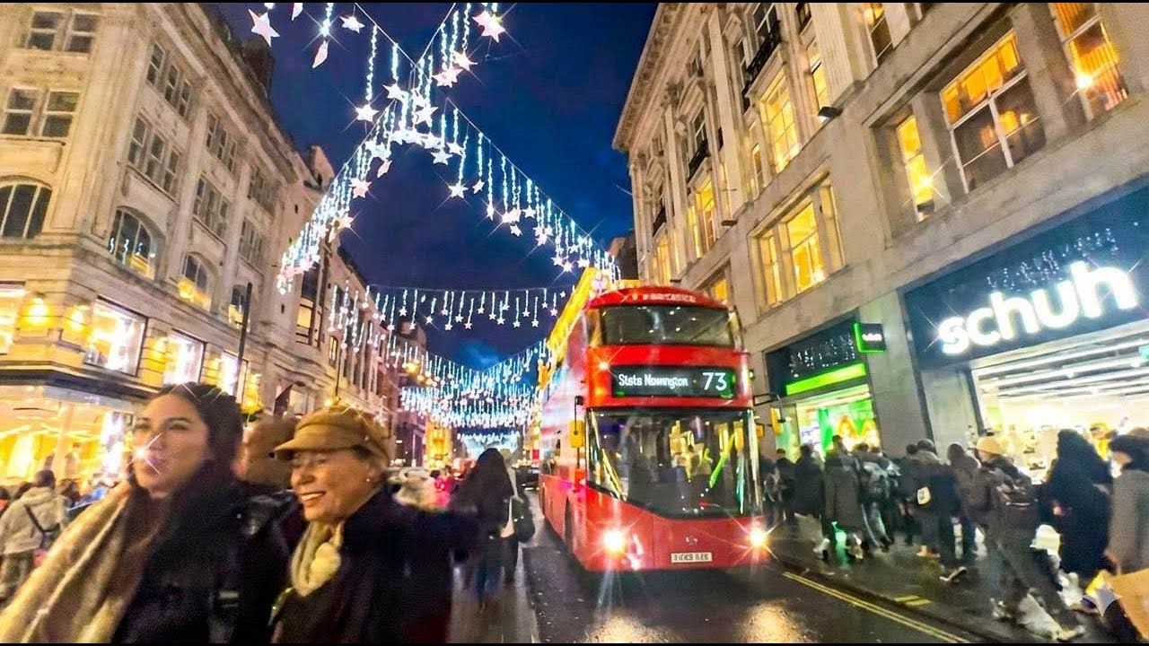 [4K]London Christmas Walk 2025 – Oxford Street, Regent Street, Carnaby ...