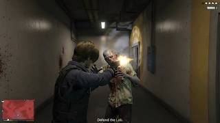 GTA 5 - Humane Labs Zombie Outbreak Shootout (Leon Kennedy vs Zombies) + 10 Star Escape screenshot 2